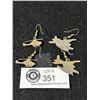 Image 2 : 2 Pairs of Vintage Unusual Dangle Earrings, Water Planes + Helicopters