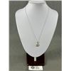 Image 1 : Lovely 925 Sterling Silver Flower Pendants w/ 925 Chain Necklace