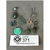 Image 1 : 8 Vintage Sterling Silver, Some w/ Gem Stones Pendants
