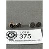 Image 2 : 4 Pairs of Sterling Silver w/ Stones Stud Earrings