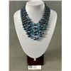Image 1 : Vintage 1950th 5 Strands Pearls + Faceted Glass Beads Necklace