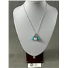 Image 1 : Lovely 3 Gem Stones Pendant w/ Chain Necklace