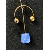 Image 2 : Pair of Large Unusual Design Dangle Earrings