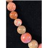 Image 2 : Vintage Heavy Large Graduated Porcelain or Glass Beads Necklace