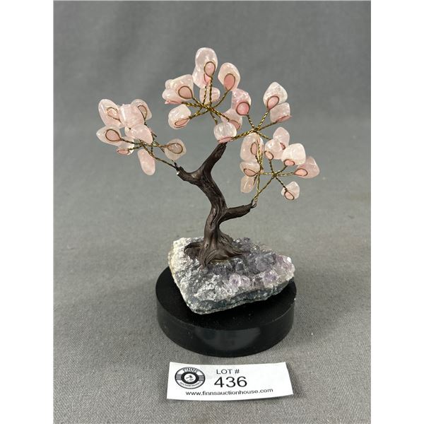 6.5" Rose Quartz Crystal Tree. Retails $450