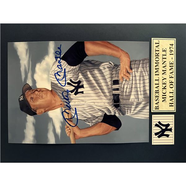 Mickey Mantle signed photo