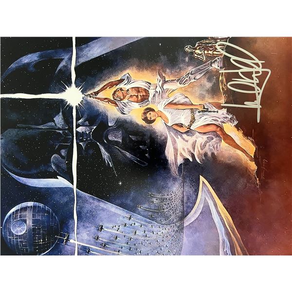 Star Wars Carrie Fisher signed movie photo