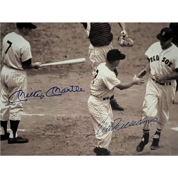 Ted Williams / Mickey Mantle signed photo