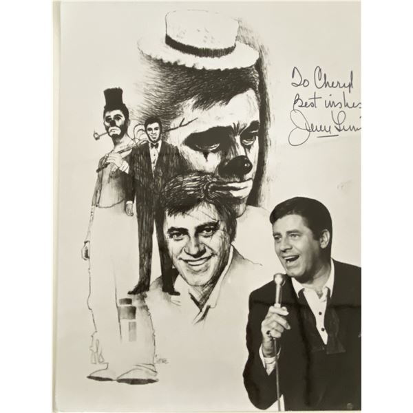 Jerry Lewis signed photo
