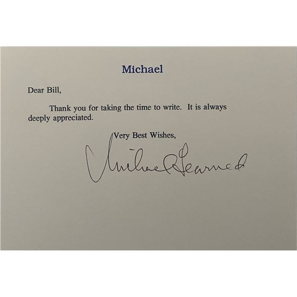 The Waltons Michael Learned Signed Note