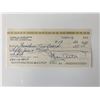 Image 1 : Mary Astor signed check