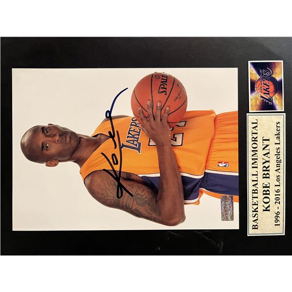 Kobe Bryant signed photo