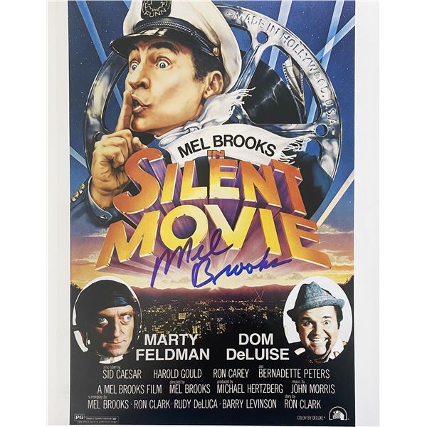 Silent Movie Mel Brooks signed movie photo