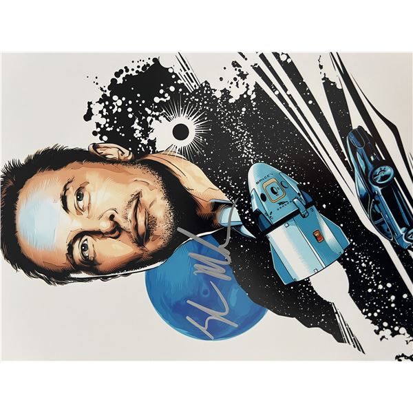 Elon Musk signed photo