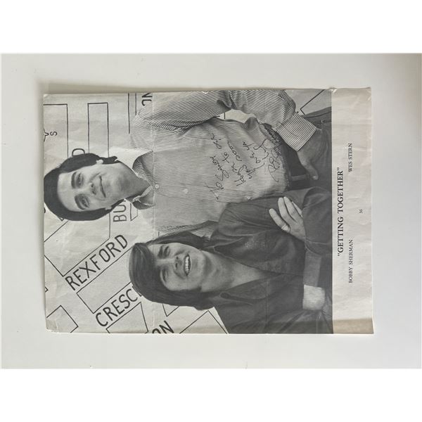 Getting Together Bobby Sherman signed photo