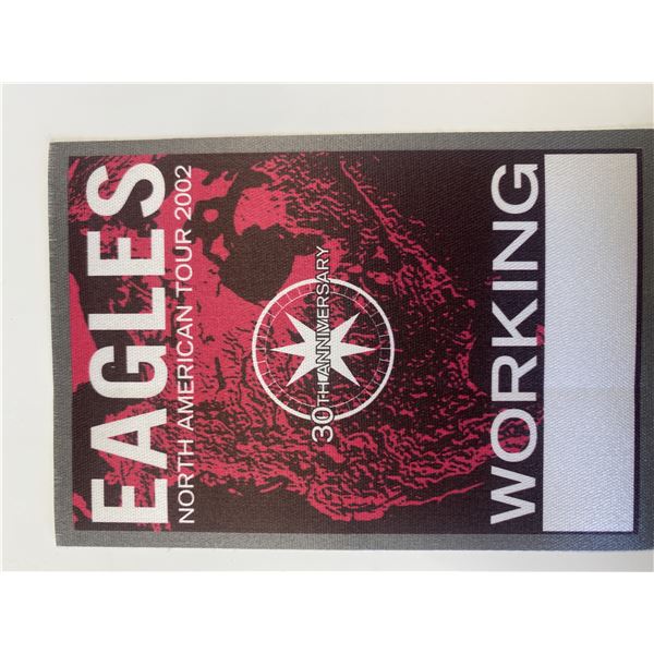Eagles concert backstage pass