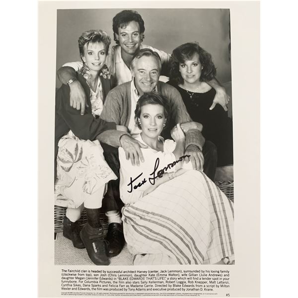 Jack Lemmon signed photo