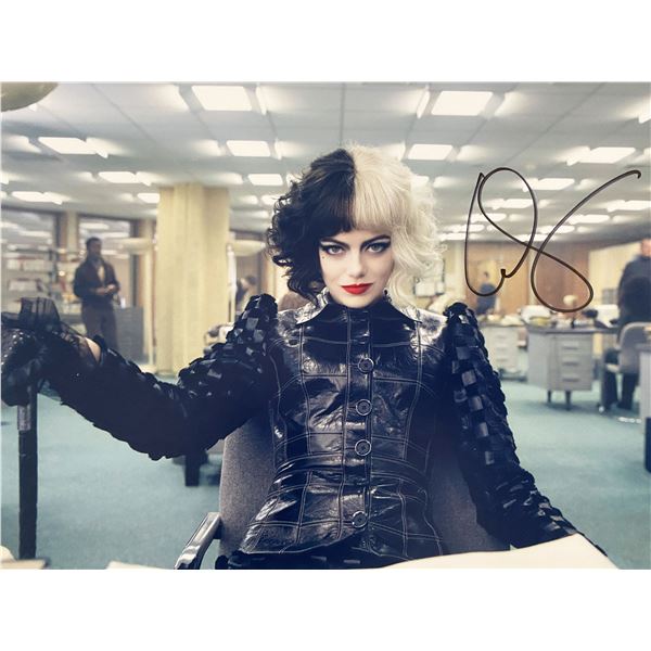 Cruella signed movie photo autographed by Emma Stone
