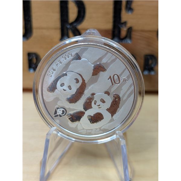 Lot 5-1) 30g  silver 2022 Chinese Panda coin