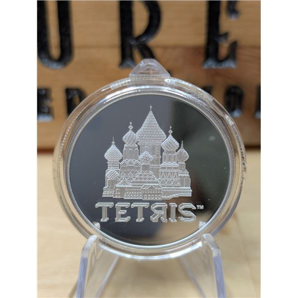 Lot 20-1) 1oz Samoa Tetris silver Round