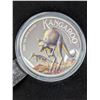 Lot 36-1) 1 oz Coloured Australian Kangaroo silver coin