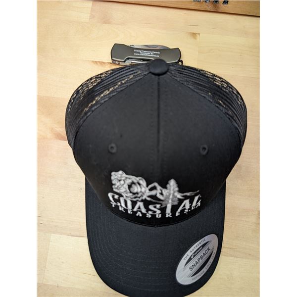 Lot 37-1) Branded Coastal Treasure cap and knife