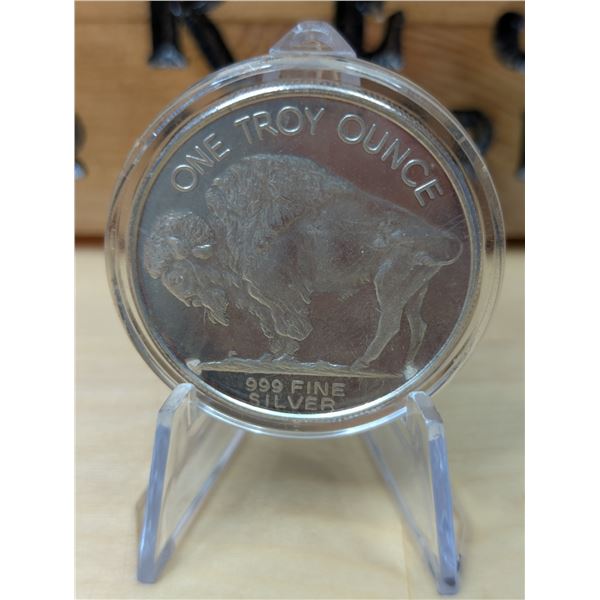 Lot 49-1) 1 oz  Buffalo Indian Head Silver