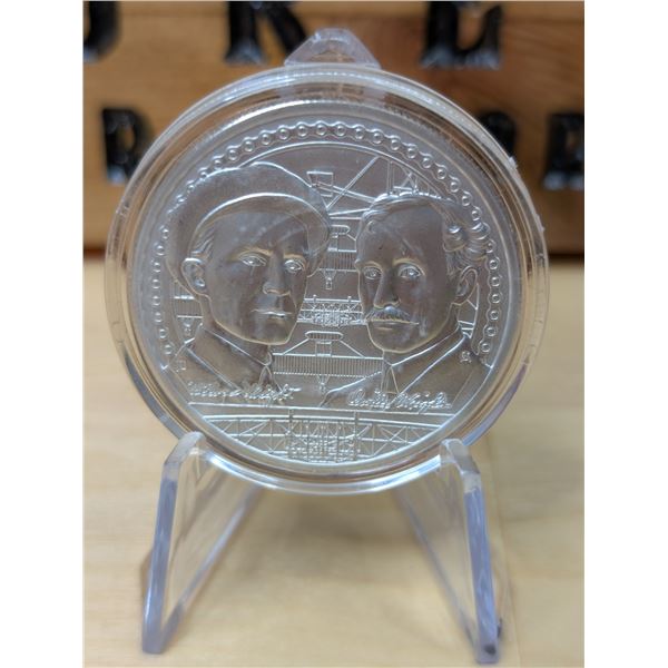 Lot 51-1) 1 oz 2022 Niue iconsof inspiration Wright Brothers silver coin