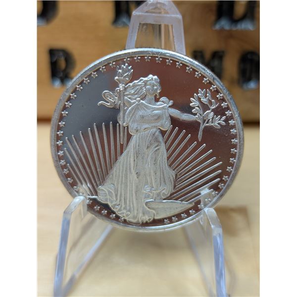 Lot 58-1) 1 oz SilverTowne saint-Gaudens silver coin