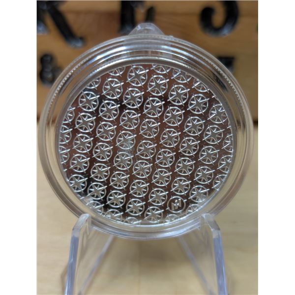Lot 88-1) 1 oz Asahi Compass Rose silver round