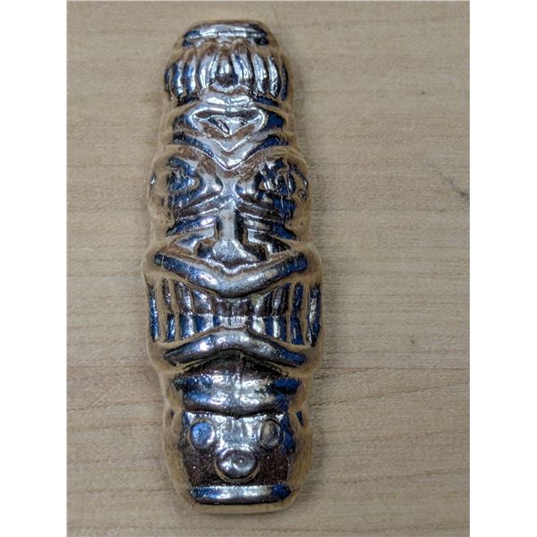 Lot 90-1) 1oz Tiki Head silver