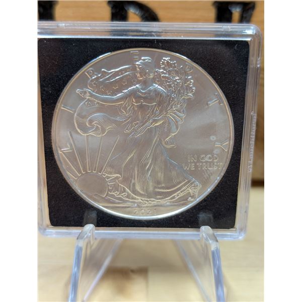 Lot 71-1) 1 oz walking liberty silver coin