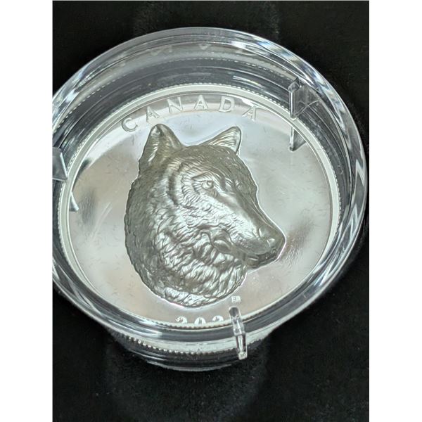 Lot 1-1) 1oz Timber Wolf silver coin 2022