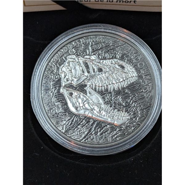 Lot 2-1) 1oz Discoverind Dinousaurs Reaper of Death silver coin 2021