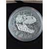 Image 1 : Lot 2-1) 1oz Discoverind Dinousaurs Reaper of Death silver coin 2021