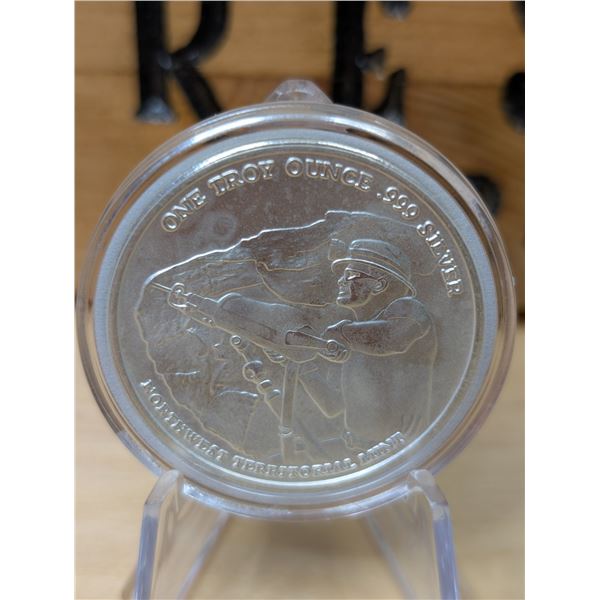 Lot 16-1) 1 oz Pan American silver round