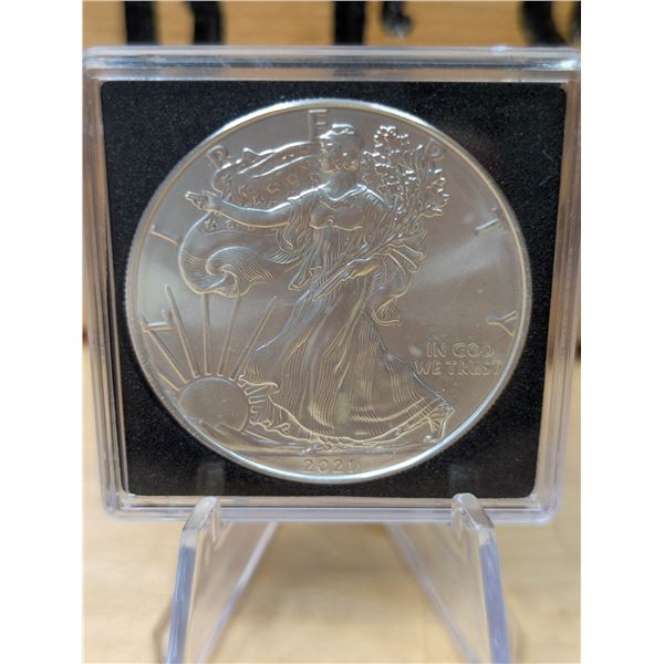 Lot 21-1) 1oz Walking Liberty  silver round 2021