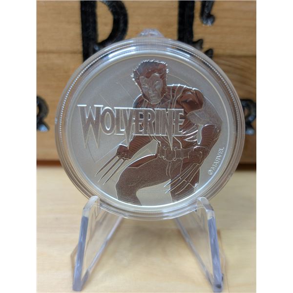 Lot 31-1)  1oz Wolverine Silver coin 2021