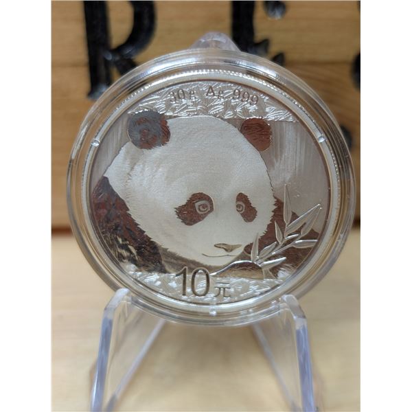Lot 33-1) 30g Chinese Panda silver coin 2018