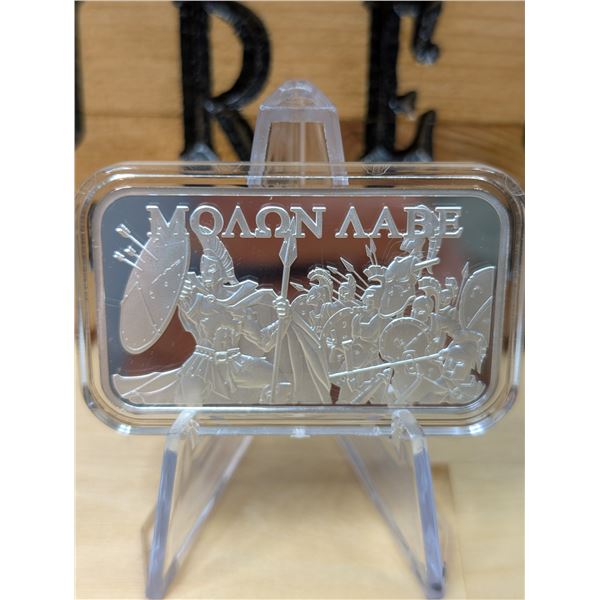 Lot 40-1) 1oz Molone Labe silver bar