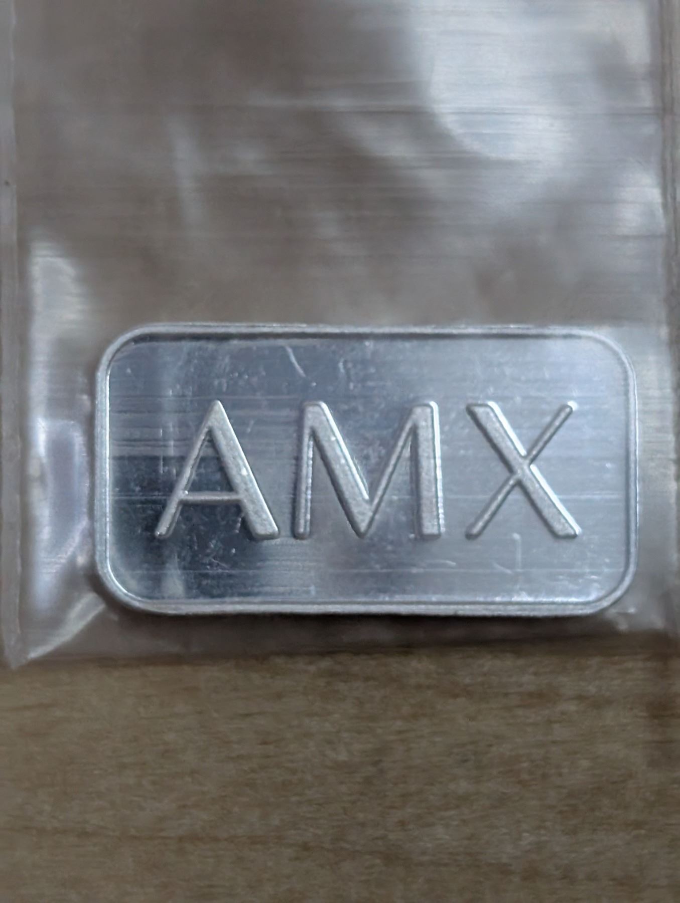 Lot 60-1) 18x1g AMX silver mini bars