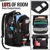 Image 5 : 1 Yorepek Extra Large Travel Backpack; 50L Laptop Backpack - 18.4" Size - Brand New