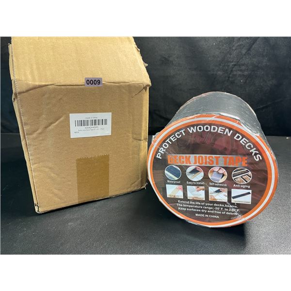 1 Large Roll of Deck Joist Tape - Protects Wooden Decks; Self-Adhesive - 6" x 50FT Length Roll - New