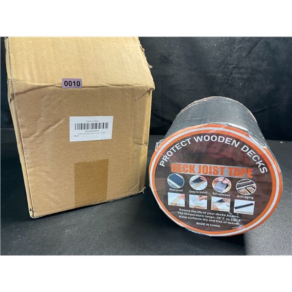 1 Large Roll of Deck Joist Tape - Protects Wooden Decks; Self-Adhesive - 6" x 50FT Length Roll - New