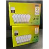 Image 1 : 2 Boxes of LED Lightbulbs - 6 Per Box/12 Bulbs Total - 11W A19; Standard E26 Base - New