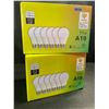 Image 1 : 2 Boxes of LED Lightbulbs - 6 Per Box/12 Bulbs Total - 11W A19; Standard E26 Base - New