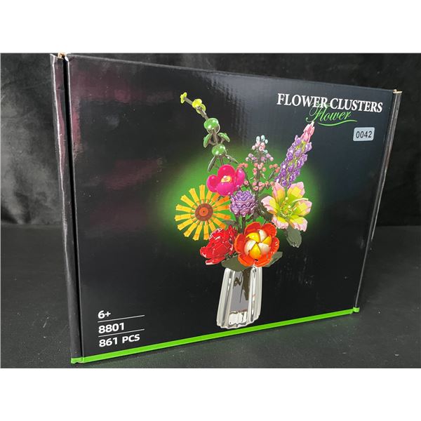 1 Flower Bouquet "Lego" Style Building Block Set - 861 PCS - Brand New