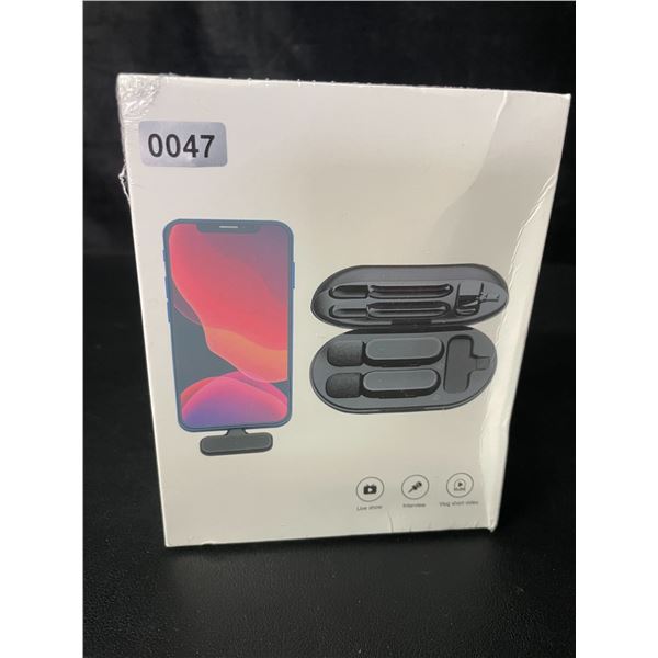 1 2-Pack of Sylawe Wireless Lavalier Microphones for iPhone (Lightning Connector*) - New Sealed!
