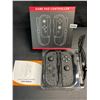 Image 2 : 1 Set of Joycon Controllers for Nintendo Switch - Black Marble Aftermarket Design - Brand New!