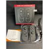 Image 2 : 1 Set of Joycon Controllers for Nintendo Switch - Black Marble Aftermarket Design - Brand New!